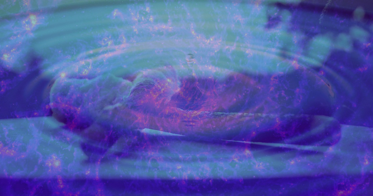 Drum and energy waves in a luminous forest, Shamanic Vibration essay, From Yonder Shore